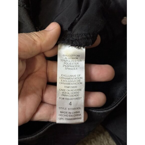 DEMOCRACY Ab Solution Jeans Black Mid-Rise Skinny Stretch Denim Sz 4 28x28 - Picture 5 of 8